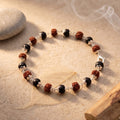 Premium Karungali & Rudraksha Bracelet 7MM | Natural Spiritual Healing Bracelet for Men & Women